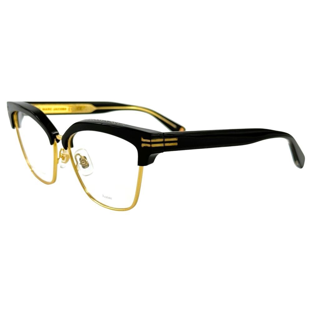 Marc Jacobs MJ1016 Mens Metal Eyeglass Frame 807 Black Gold 54-15